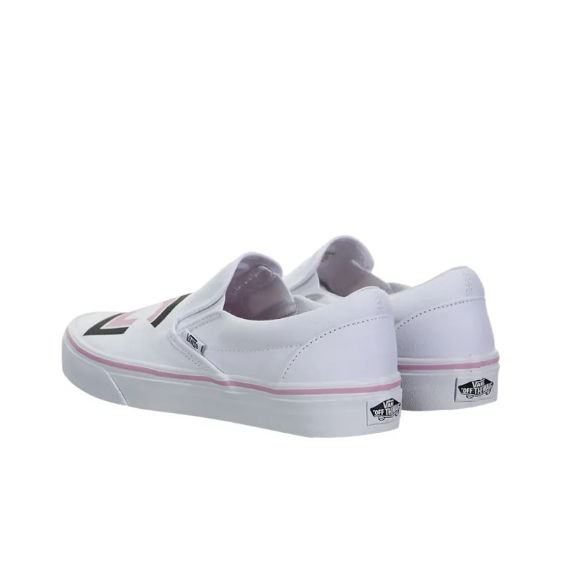 Vans Classic Slip On Sayings True White-2
