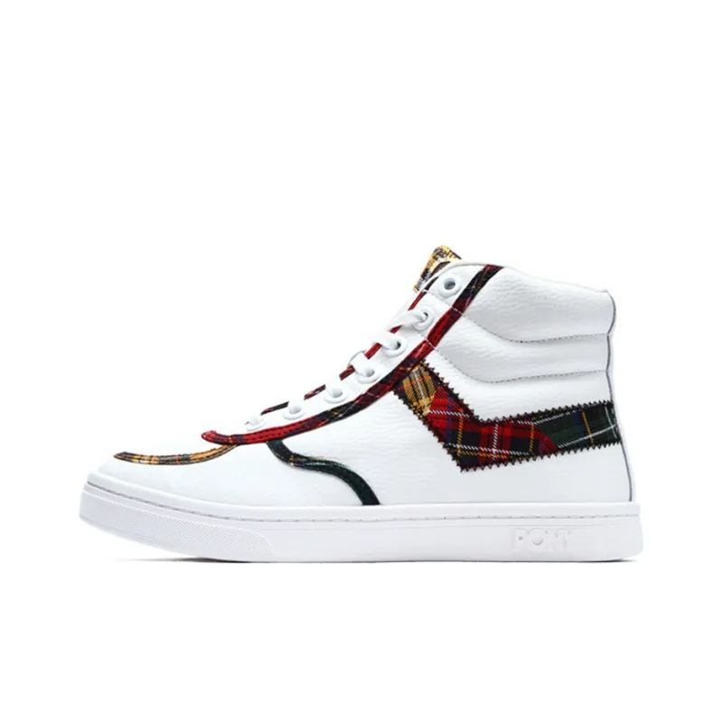 Pony Skateboard Shoes Unisex High Top White-0