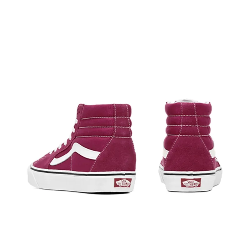 Vans SK8 Hi Shoes Pink Purplered Women's-3