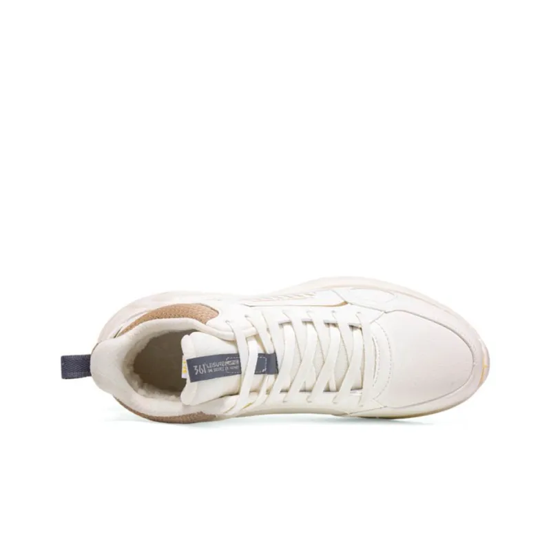 361° Warm And Water Resistant Mid Top Skateboard Shoes Men's Light Bone-3