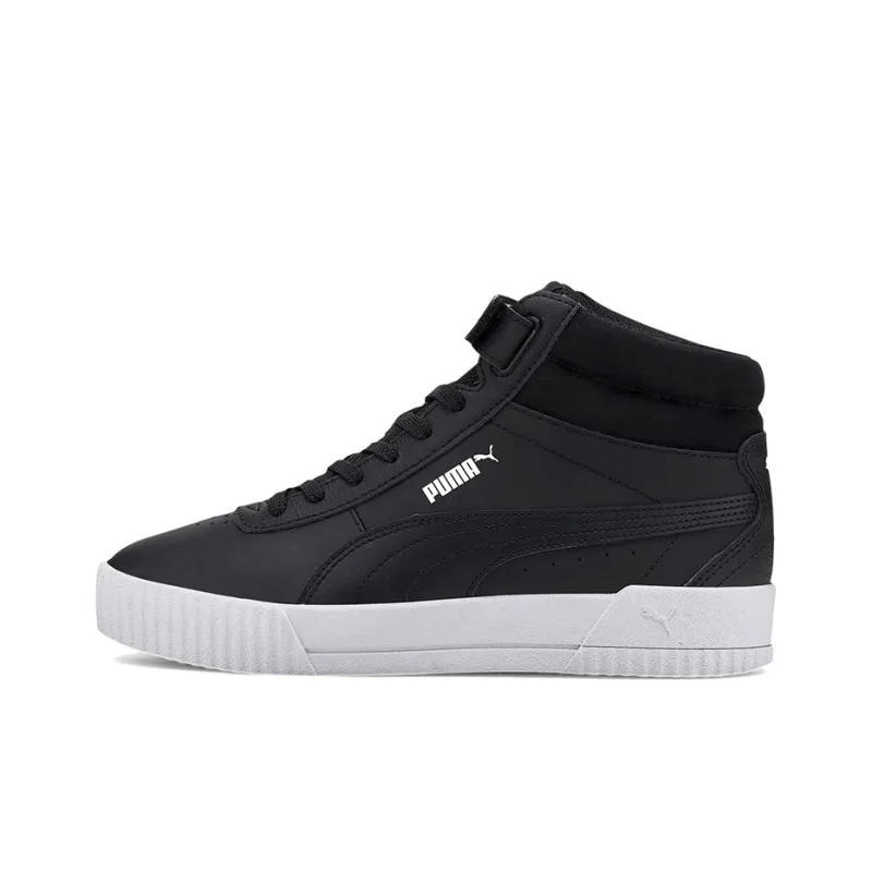 PUMA Carina Mid Black/White Mid Board Shoes Women's-0