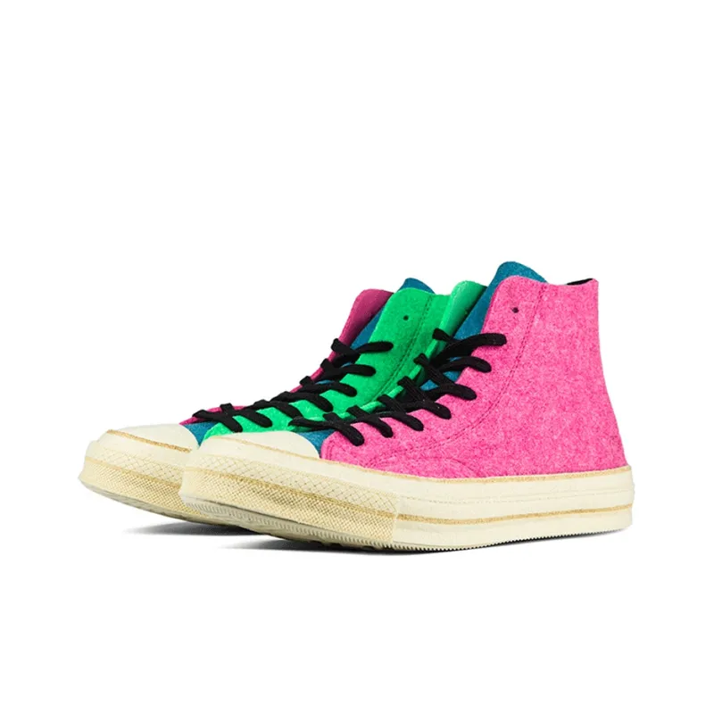 Converse Chuck Taylor All Star 70 Hi Jw Anderson Felt Fuchsia Purple Island Green-1
