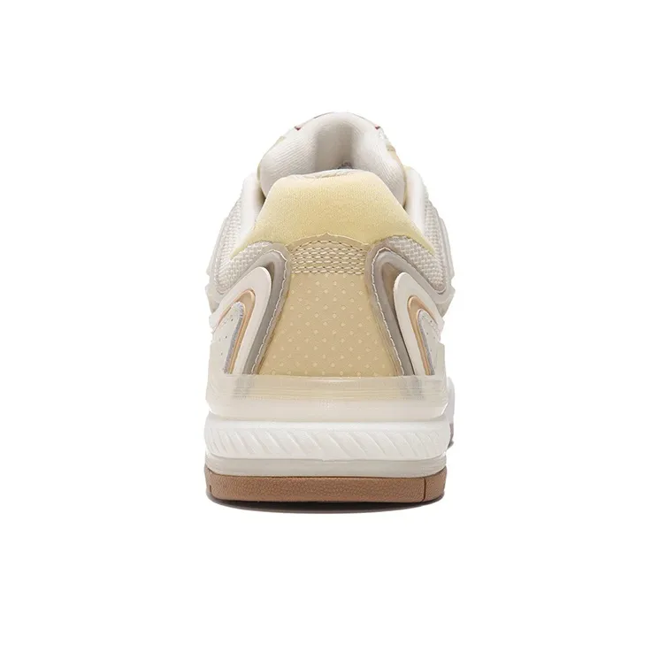 LiNing Skateboard Shoes Women's Low Top Light Antique Yellow-5