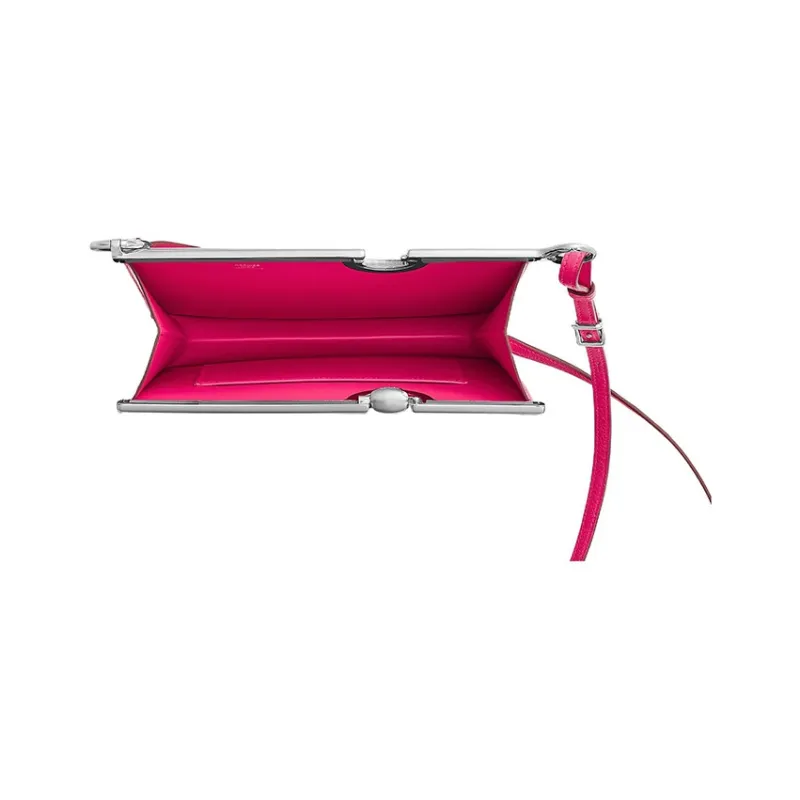 HERMES Mors De Bride Chamkila Goat Skin Crossbody Bag Shoulder Bag Regular Women's 0R Rose Purple-3