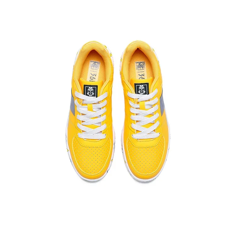 MINIONS x 361° Coverage Low Top Skateboard Shoes Women's Yellow-3