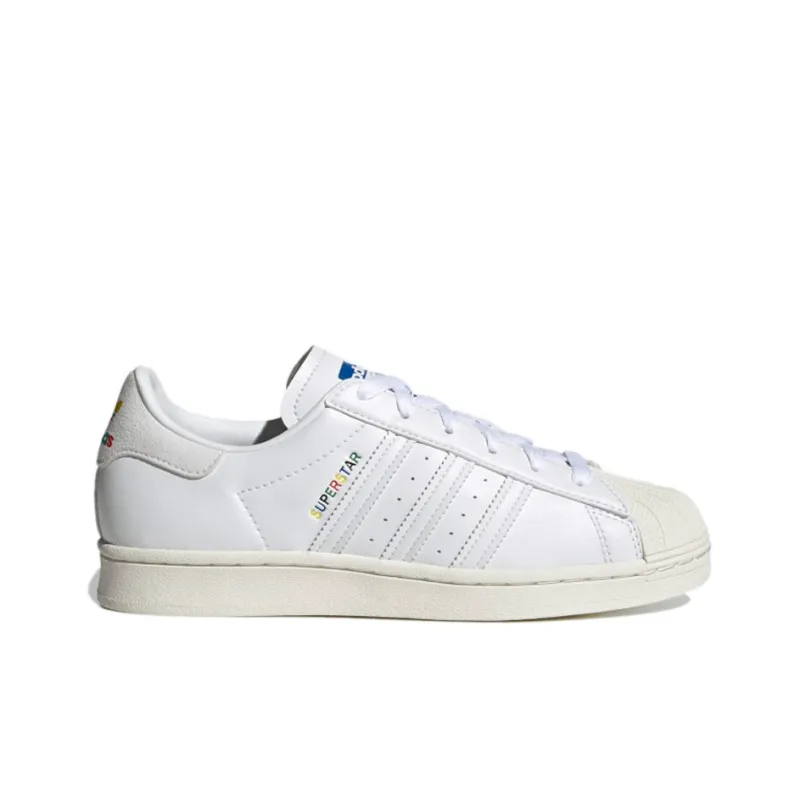 Adidas Superstar White Rainbow Logo Women's-1