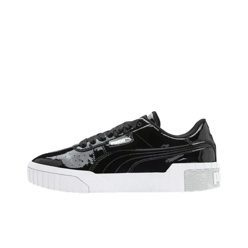 PUMA Cali Patent Leather Casual Shoes For Black Women's-0