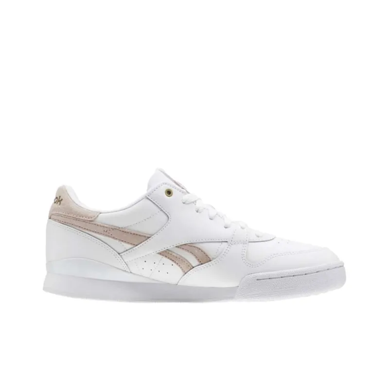 Reebok Phase 1 Pro Non Slip Wear Resistant Sneakers White/Pink-1