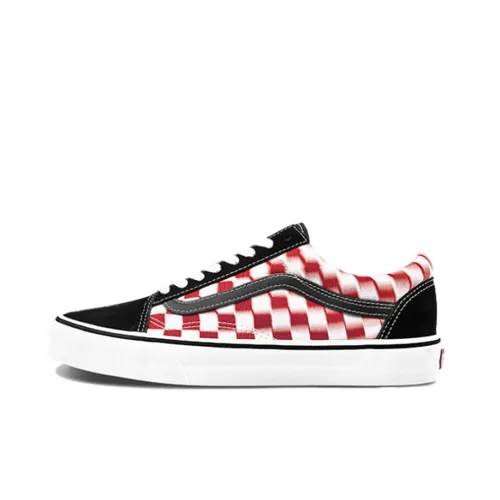 Vans Old Skool Skateboard Shoes Unisex Low-Top Black/Red/White