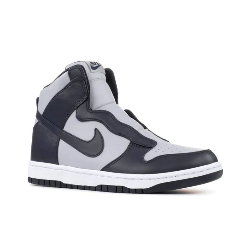 Sacai x Nike Dunk Lu High-Top Skateboard Shoes Women's Black Gray-2