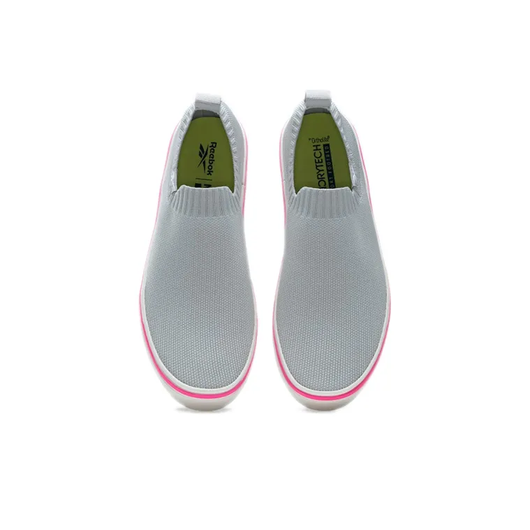 Reebok Women's OnLux Slip On 'Grey Atomic Pink' Women's-3