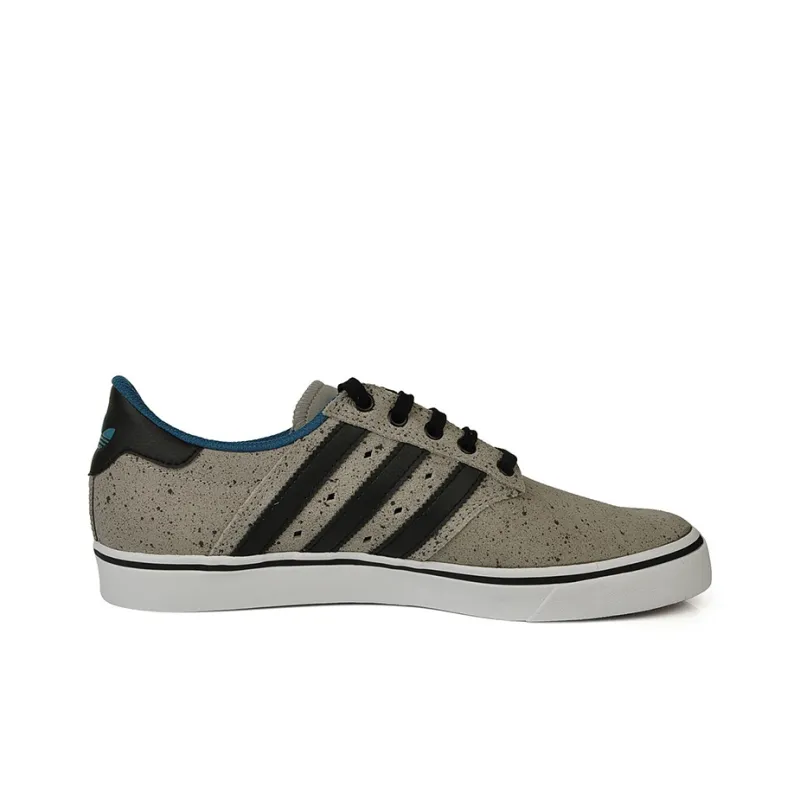 Adidas Originals Seeley Wear-Resistant Low-Top Skateboard Shoes Men's Gray Black White-1