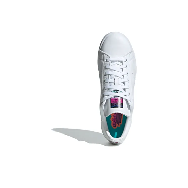 Adidas Originals STAN SMITH South Beach Slip-Resistant Low-Top Skateboard Shoes Unisex White-4