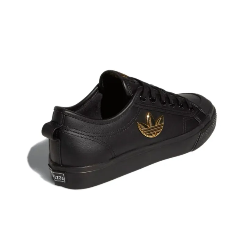 Adidas Nizza Trefoil 'Carbon Black Gold' Women's-3