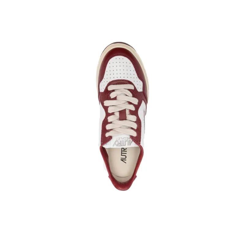 AUTRY Medalist Leather Low White Syrah Women's-3