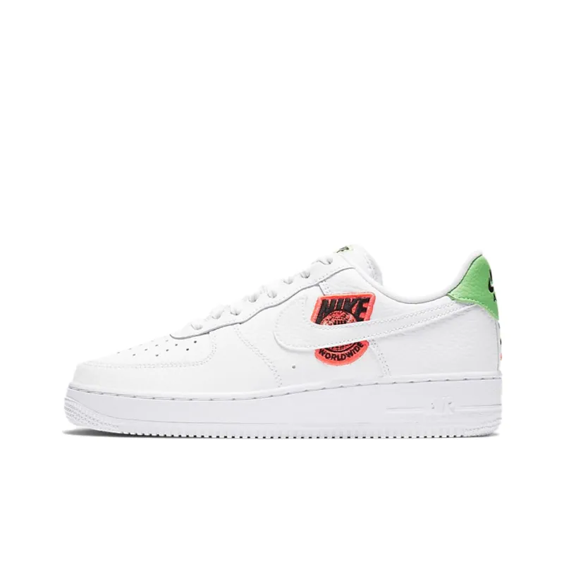 Nike Air Force 1 Low '07 Worldwide Pack Flash Crimson Green Strike Women's-0