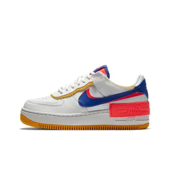 Nike Air Force 1 Low Shadow White Flash Crimson Astronomy Blue Women's