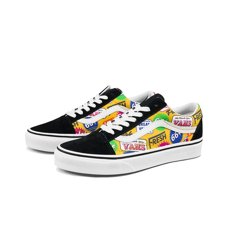 Vans Old Skool Colored Letters Multicolor Multi Color-1