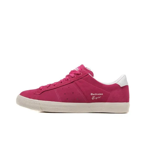 Onitsuka Tiger Lawnship Abrasion Resistant Low Top Skateboard Shoes Women's Rose Red