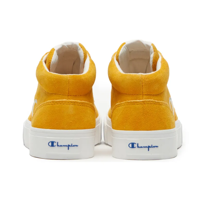 Champion Skateboard Shoes Women's High Top Yellow-3