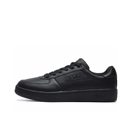 FILA FASHION COURT Skateboard Shoes Men Low-Top Black