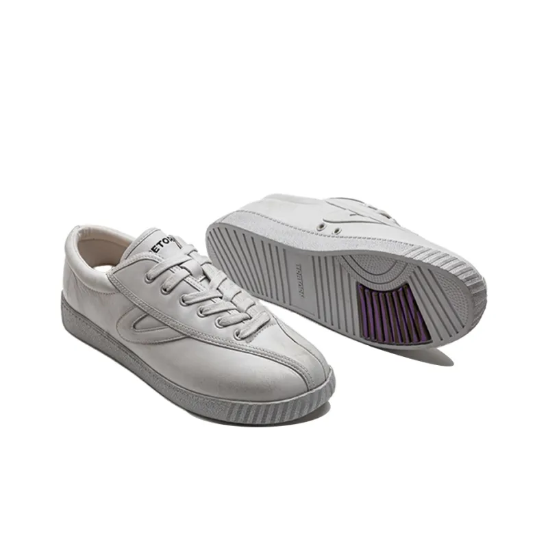 TRETORN Nylite Og L Vintage Non slip Lightweight Low Top Skateboard Shoes Unisex Gray-3
