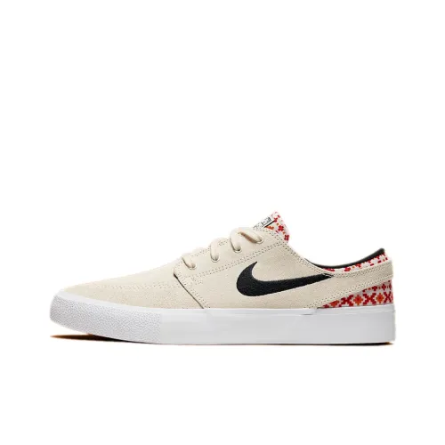 Nike SB Stefan Janoski Skateboard Shoes Men Low-Top Gray Pink/Black/Red