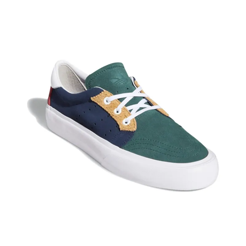 Adidas Originals Coronado Slip Resistant Low Top Skateboard Shoes Unisex Red Blue Green-2