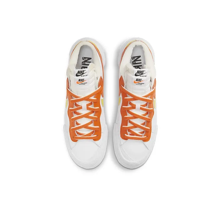Nike Blazer Low Sacai White Magma Orange-3