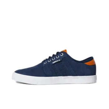 Adidas Originals Seeley Low Top Skateboard Shoes Men's Blue Brown