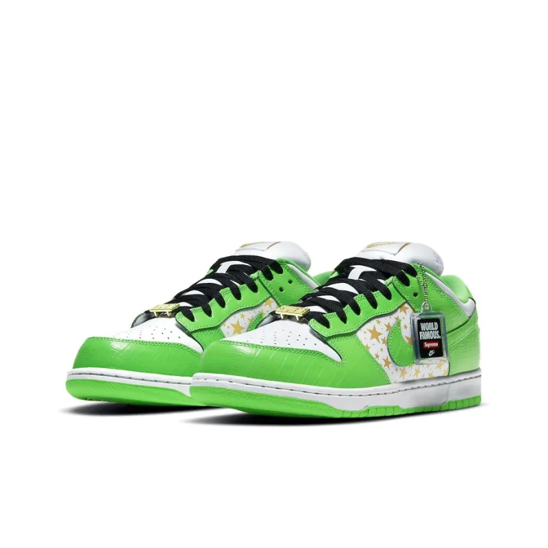 Nike SB Dunk Low Supreme Stars Mean Green 2021-2