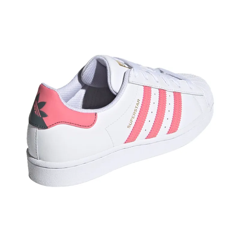Adidas Superstar White Pink Women's-3