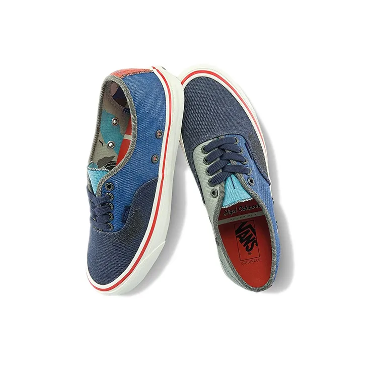 Vans Vault Og Authentic Lx Nigel Cabourn Navy Mix-3