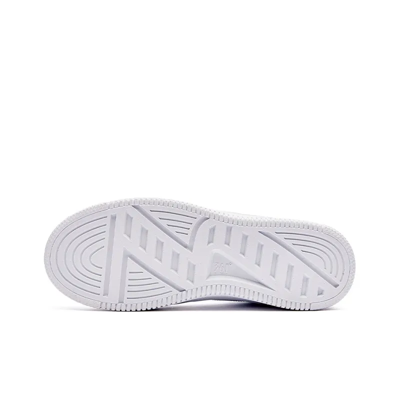 361° Anti Slip Wear Resistant High Top Skateboard Shoes Men's White Gray-4
