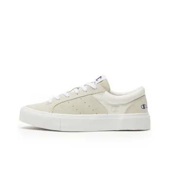 Champion Essentials Collection Heritage Suede Low Skateboard Shoes Unisex Beige