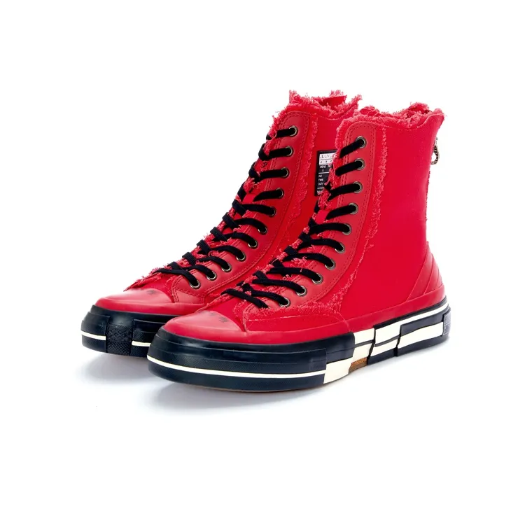 G.O.P. x VESSEL Highs For Yohji Yamamoto Collaboration High Top Skateboard Shoes Unisex Red-2