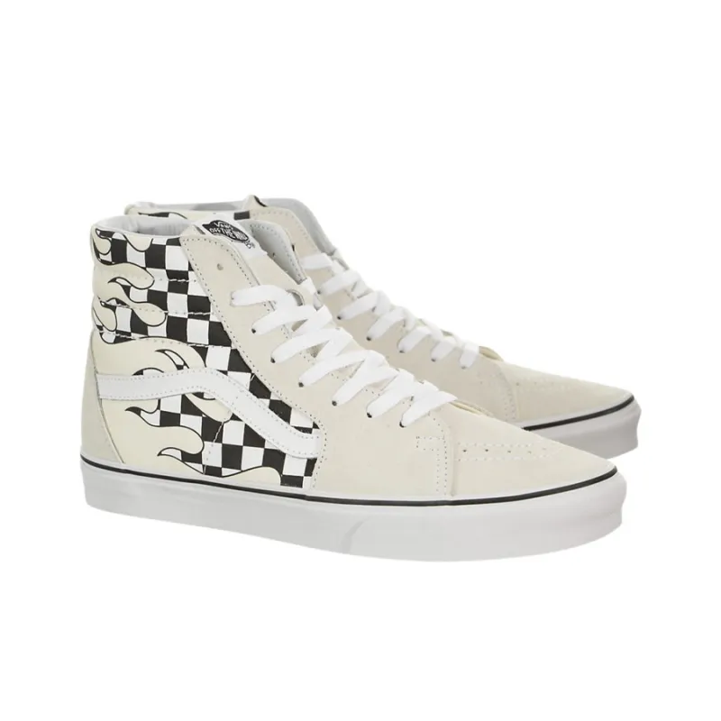Vans SK8 Hi Checkerboard Flame-2