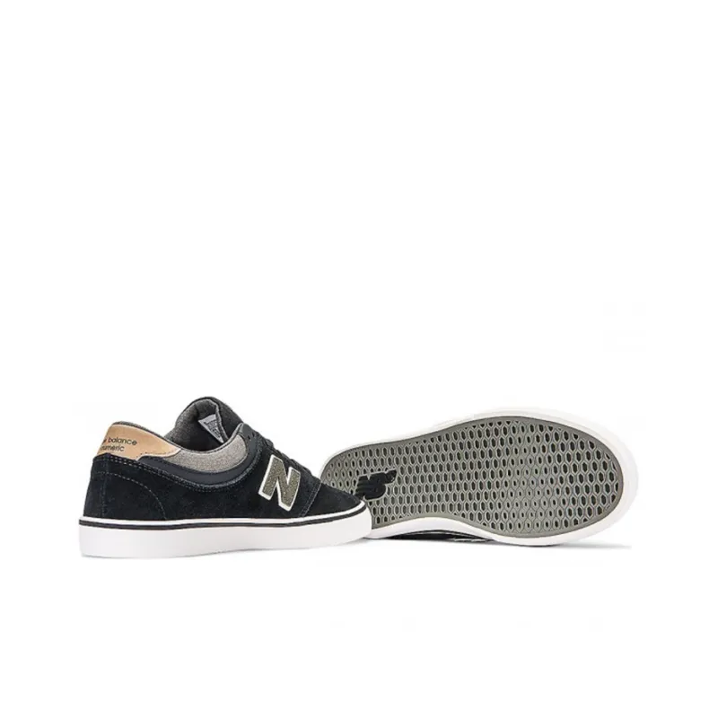 New Balance NB Quincy 254 Durable Lightweight And Breathable Low-Top Skateboard Shoes Men's Black-3