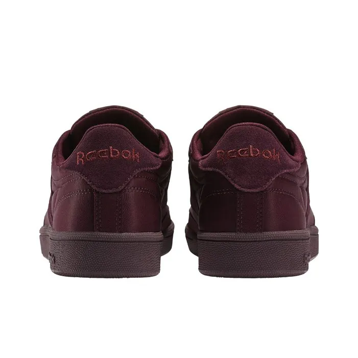Reebok Club C Skateboard Shoes Women's Low-Top Burgundy-3