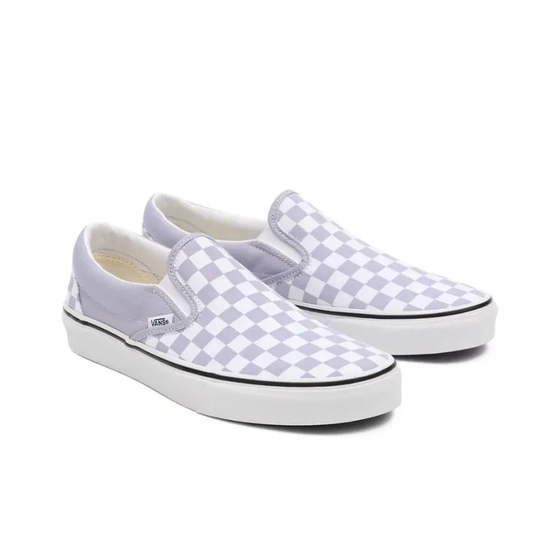 Vans Classic Slip On Languid Lavender Checkerboard-2