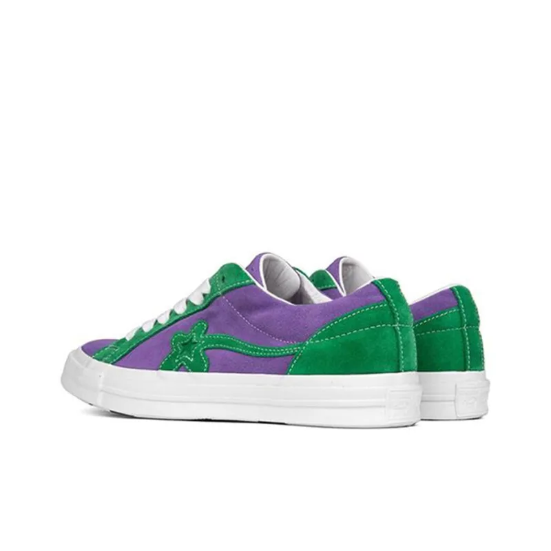 Converse One Star Ox Tyler The Creator Golf Le Fleur Purple Green-3