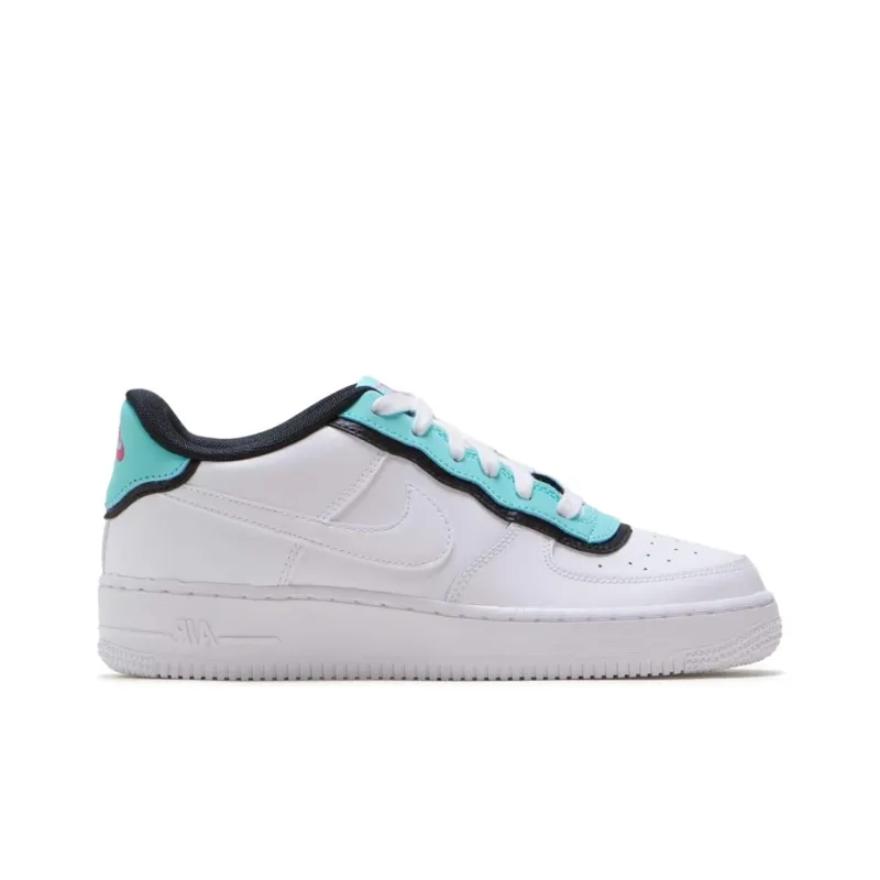 Nike Air Force 1 Low Double Layer Aqua Black GS-1