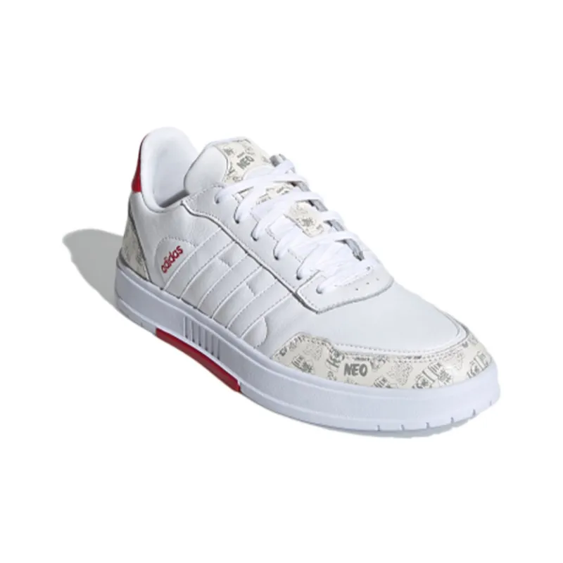 Adidas Neo Courtmaster 'White Gray Red'-2