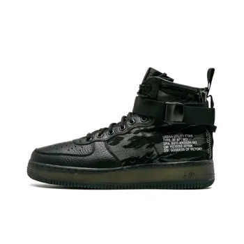 Nike Sf Air Force 1 Mid Black Cargo Khaki