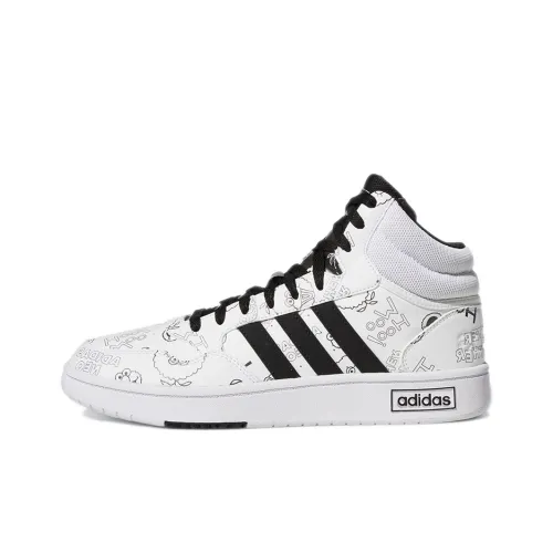 Adidas Neo Hoops 3.0 Skateboard Shoes Men Mid-Top White/Black