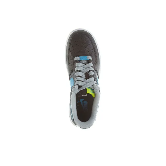 Nike Air Force 1 Durable Lightweight And Breathable Low-Top Skateboard Shoes GS Black Green Blue-3