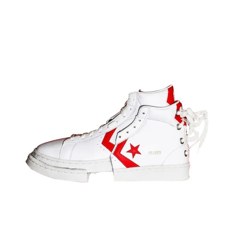 Feng Chen Wang x Converse Cons Pro Leather High Top Skateboard Shoes Unisex White-0