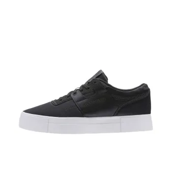 Reebok Workout Wrapping Anti-Slip Shock-Absorbing And Wear-Resistant Low-Top Skateboard Shoes Women's Black White