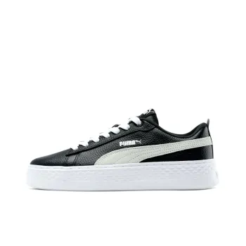 PUMA Smash Platform Leather 'Black' Women's