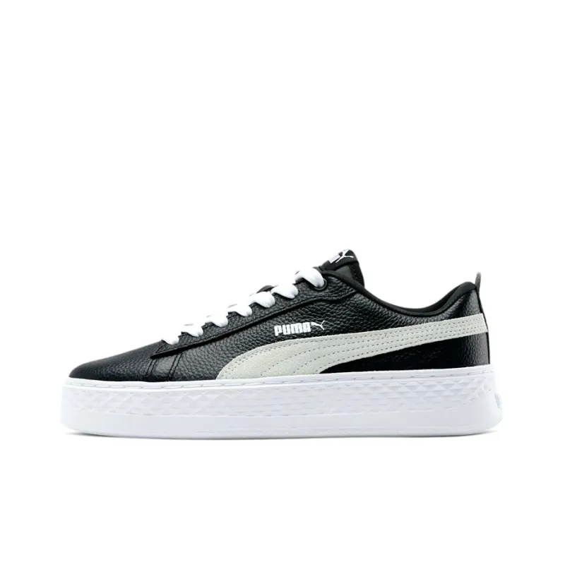 PUMA Smash Platform Leather 'Black' Women's-0